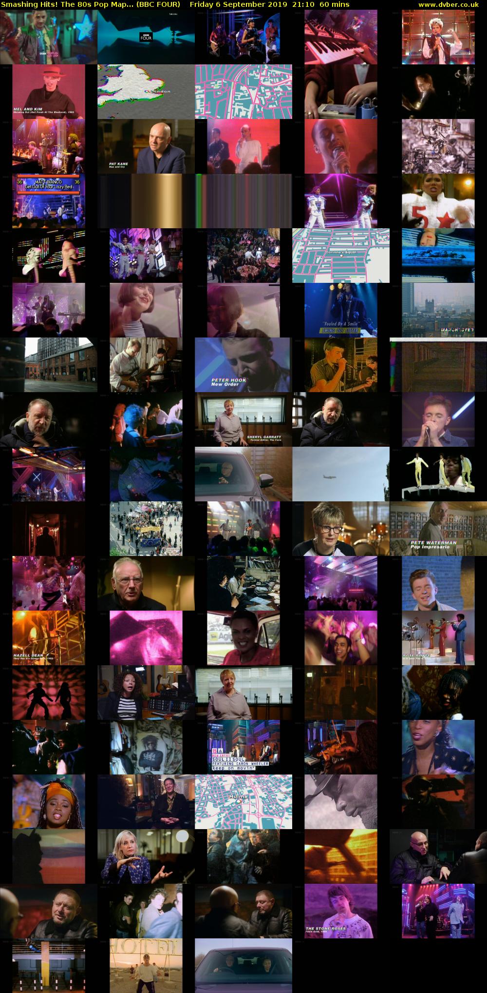 Smashing Hits! The 80s Pop Map... (BBC FOUR) Friday 6 September 2019 21:10 - 22:10