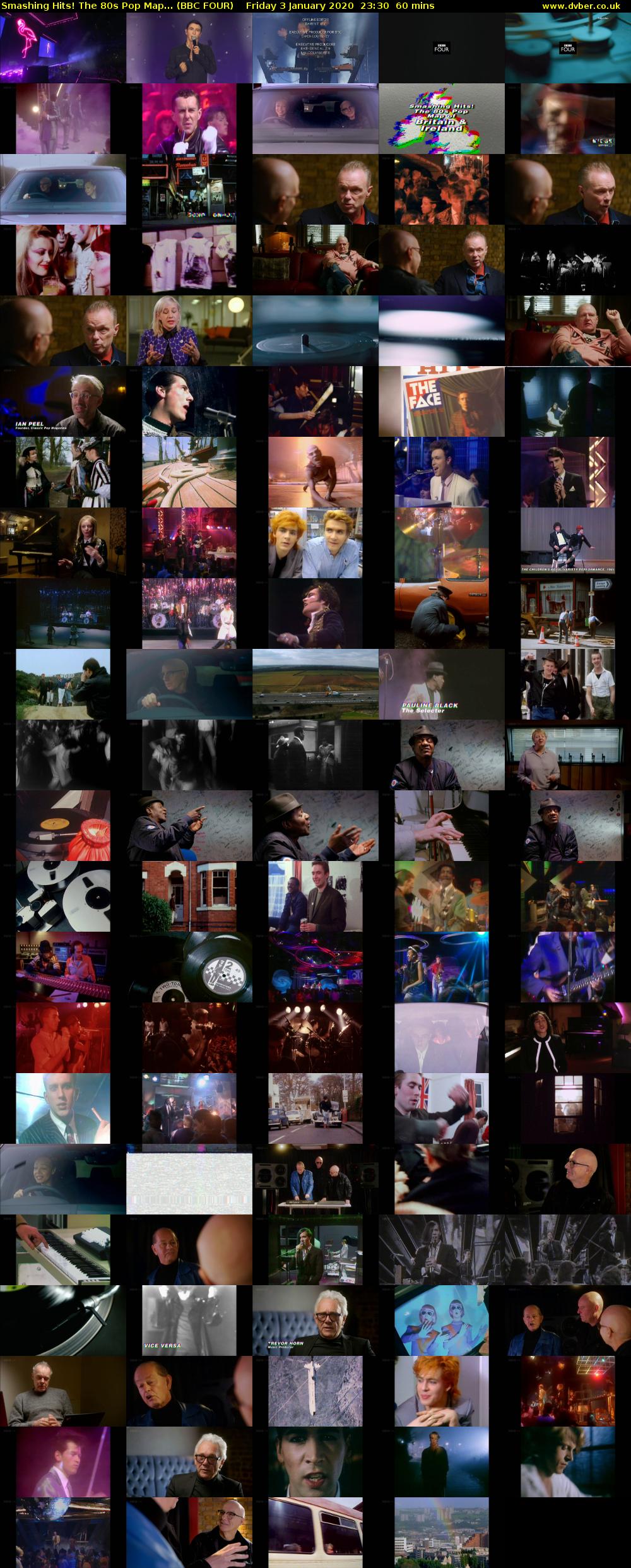 Smashing Hits! The 80s Pop Map... (BBC FOUR) Friday 3 January 2020 23:30 - 00:30