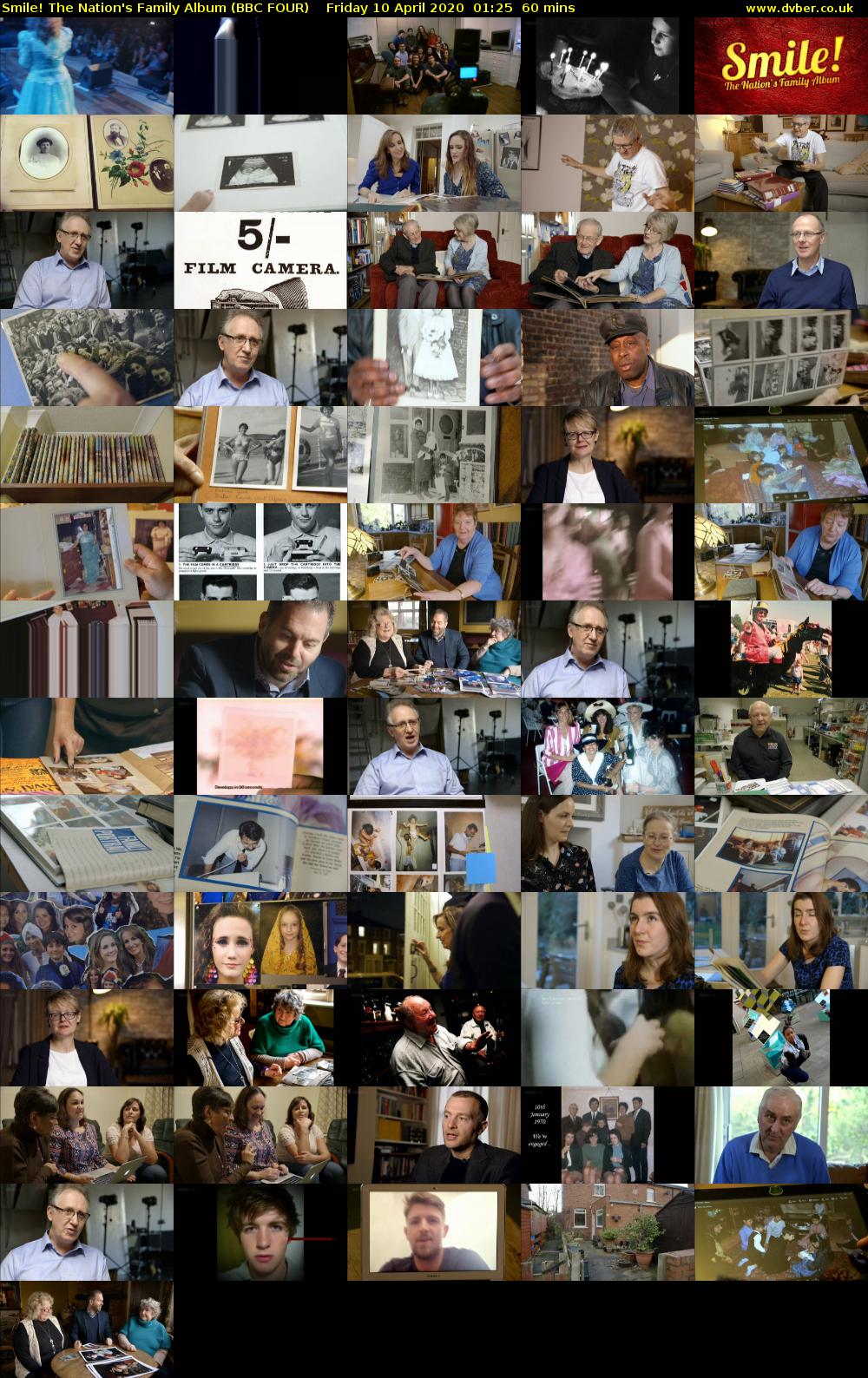 Smile! The Nation's Family Album (BBC FOUR) Friday 10 April 2020 01:25 - 02:25