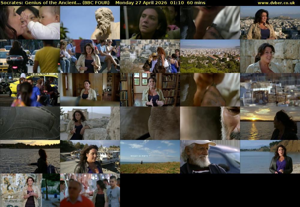 Socrates: Genius of the Ancient... (BBC FOUR) Monday 27 April 2026 01:10 - 02:10