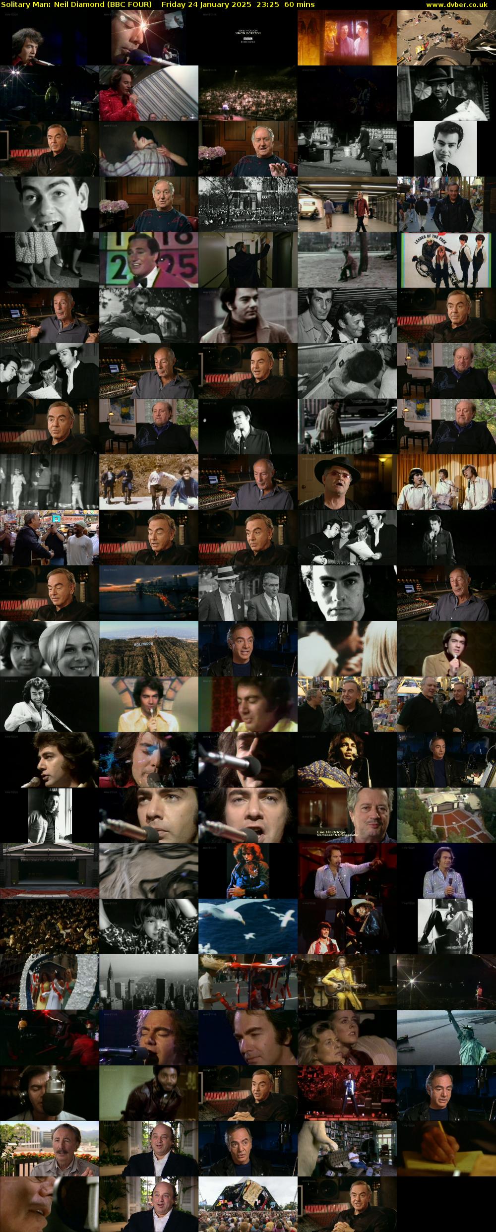 Solitary Man: Neil Diamond (BBC FOUR) Friday 24 January 2025 23:25 - 00:25
