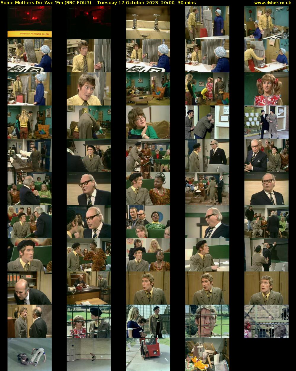 Some Mothers Do 'Ave 'Em (BBC FOUR) Tuesday 17 October 2023 20:00 - 20:30