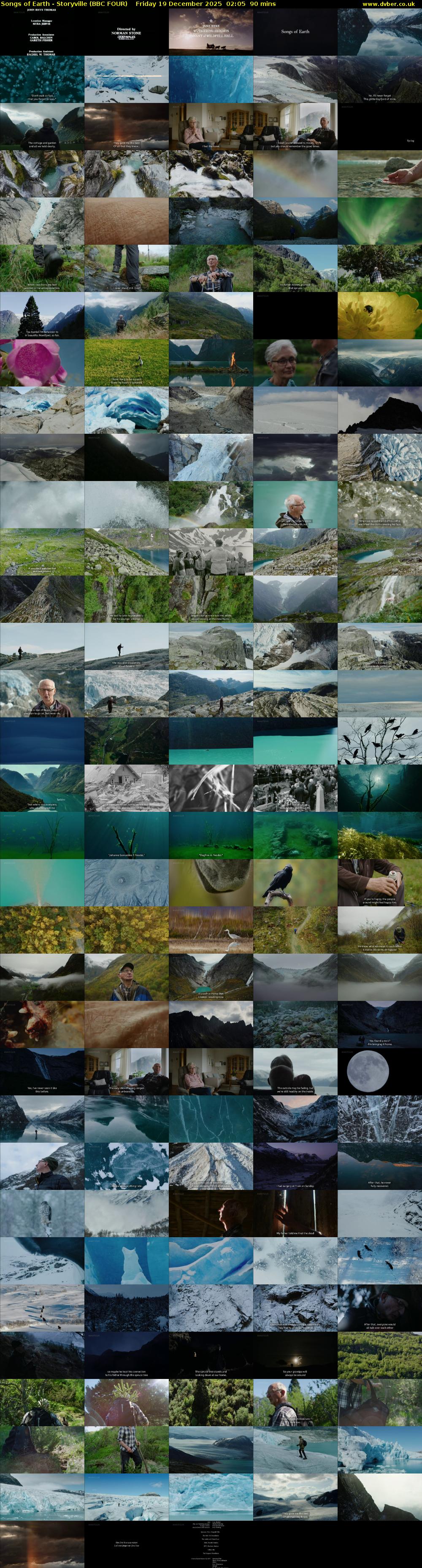 Songs of Earth - Storyville (BBC FOUR) Friday 19 December 2025 02:05 - 03:35