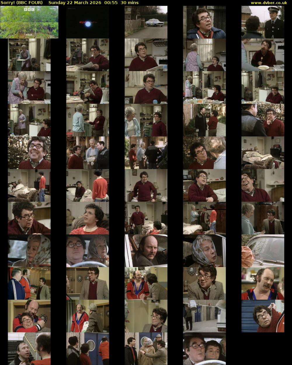 Sorry! (BBC FOUR) Sunday 22 March 2026 00:55 - 01:25