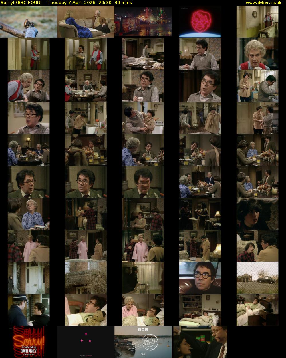 Sorry! (BBC FOUR) Tuesday 7 April 2026 20:30 - 21:00