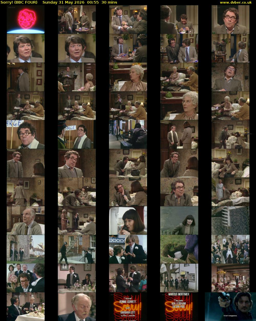 Sorry! (BBC FOUR) Sunday 31 May 2026 00:55 - 01:25