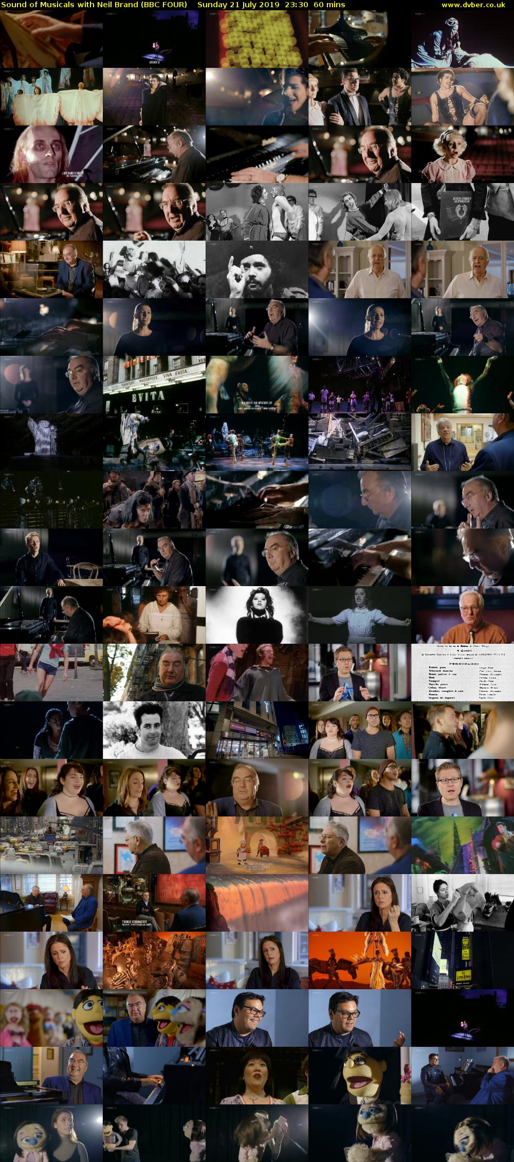 Sound of Musicals with Neil Brand (BBC FOUR) Sunday 21 July 2019 23:30 - 00:30