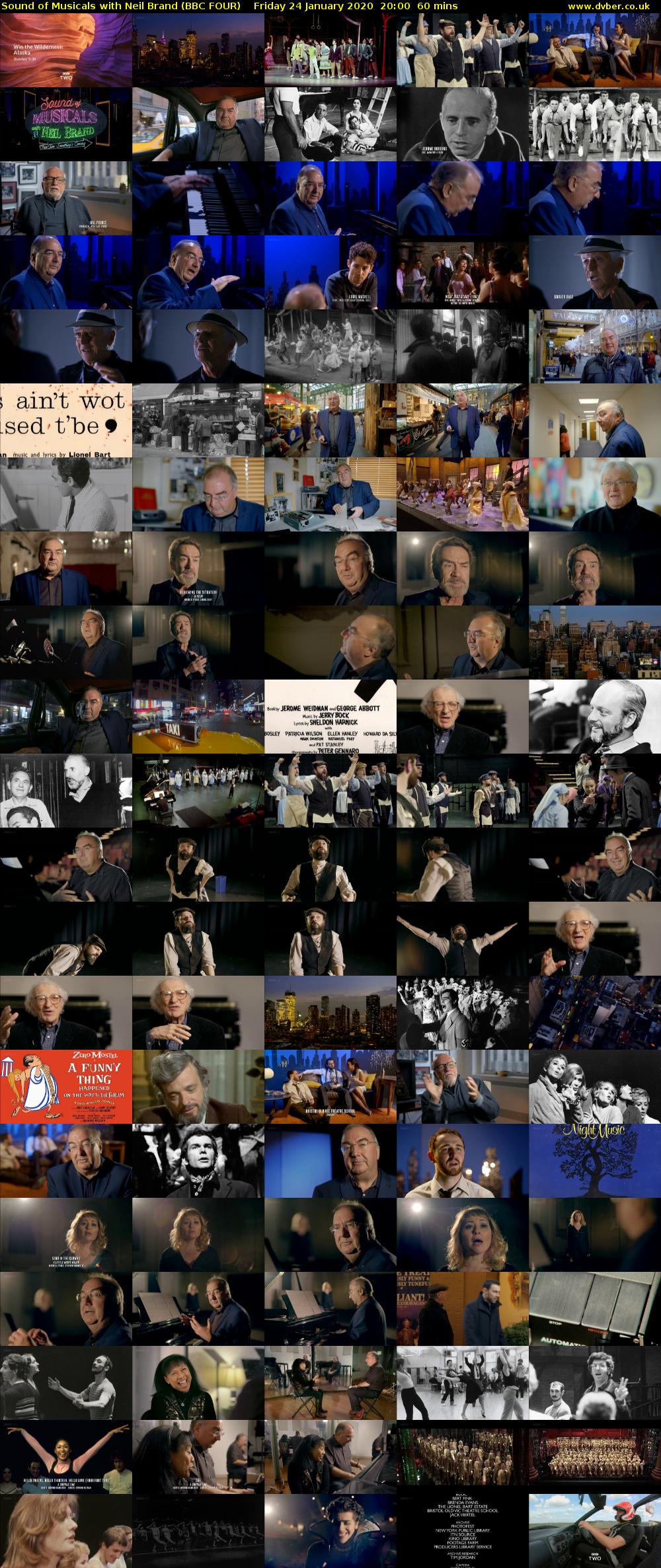 Sound of Musicals with Neil Brand (BBC FOUR) Friday 24 January 2020 20:00 - 21:00