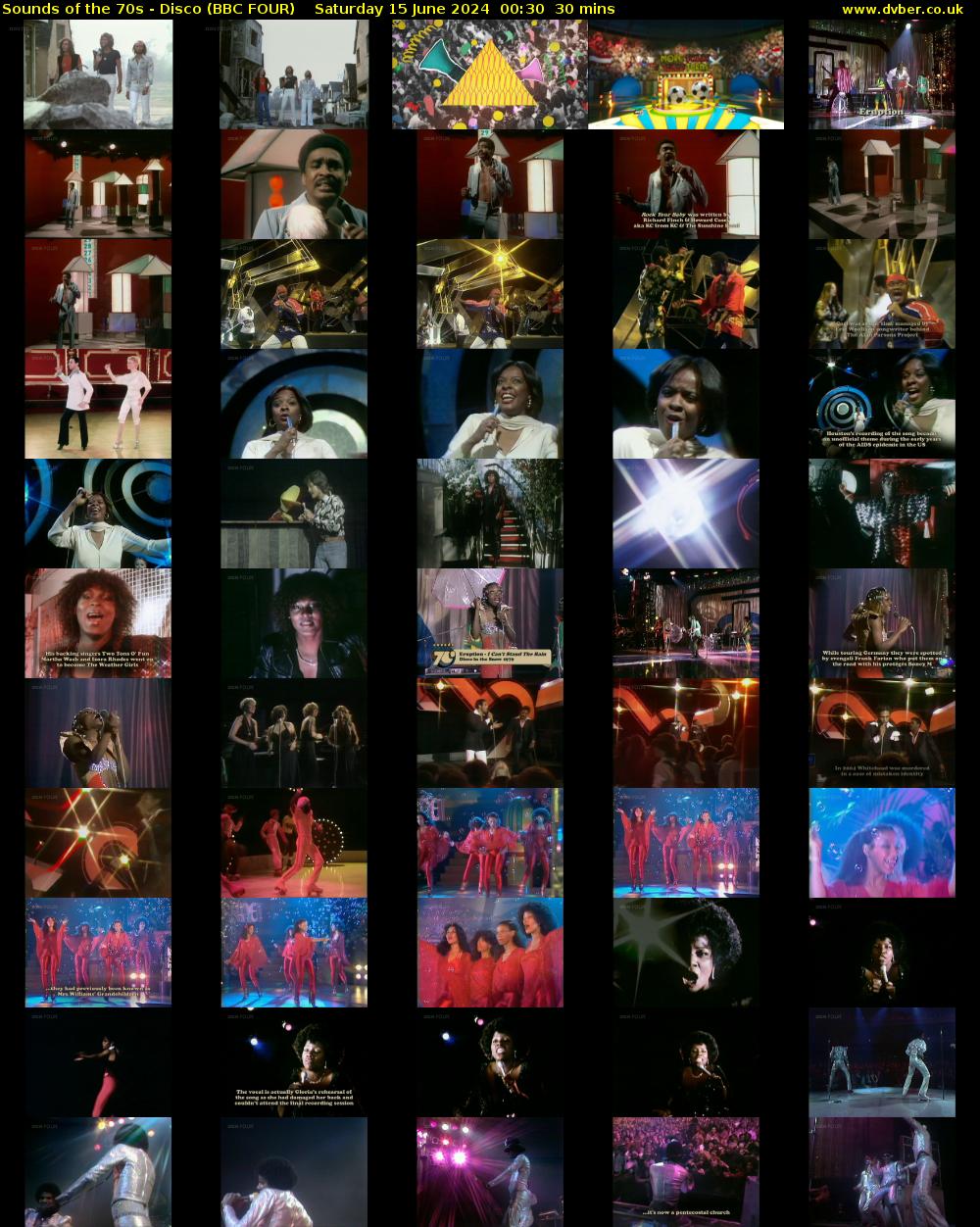 Sounds of the 70s - Disco (BBC FOUR) Saturday 15 June 2024 00:30 - 01:00