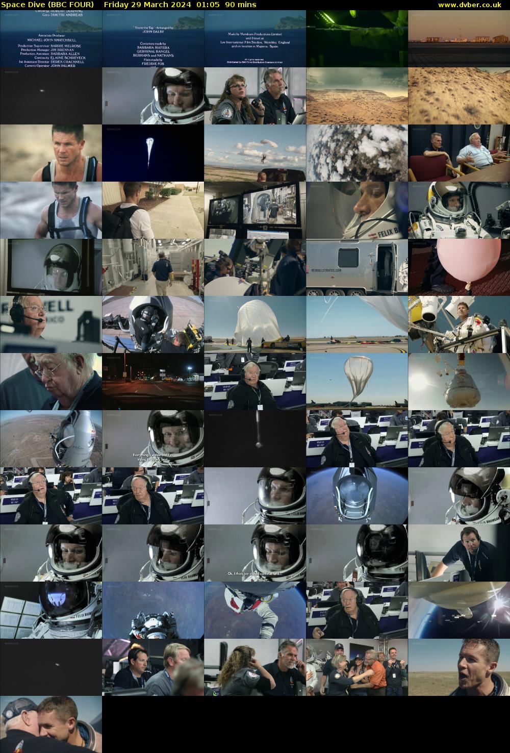 Space Dive (BBC FOUR) Friday 29 March 2024 01:05 - 02:35