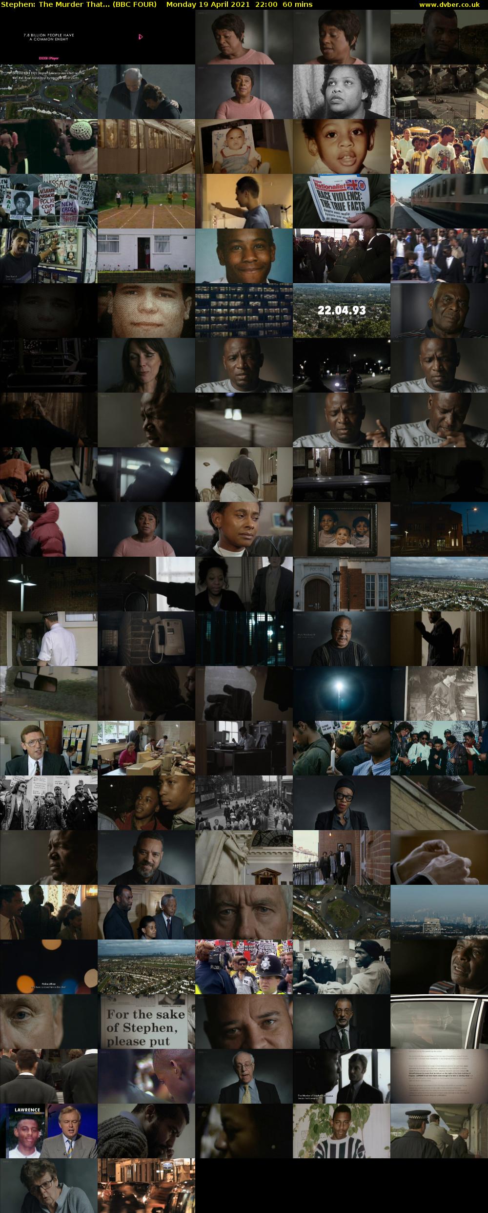 Stephen: The Murder That... (BBC FOUR) Monday 19 April 2021 22:00 - 23:00