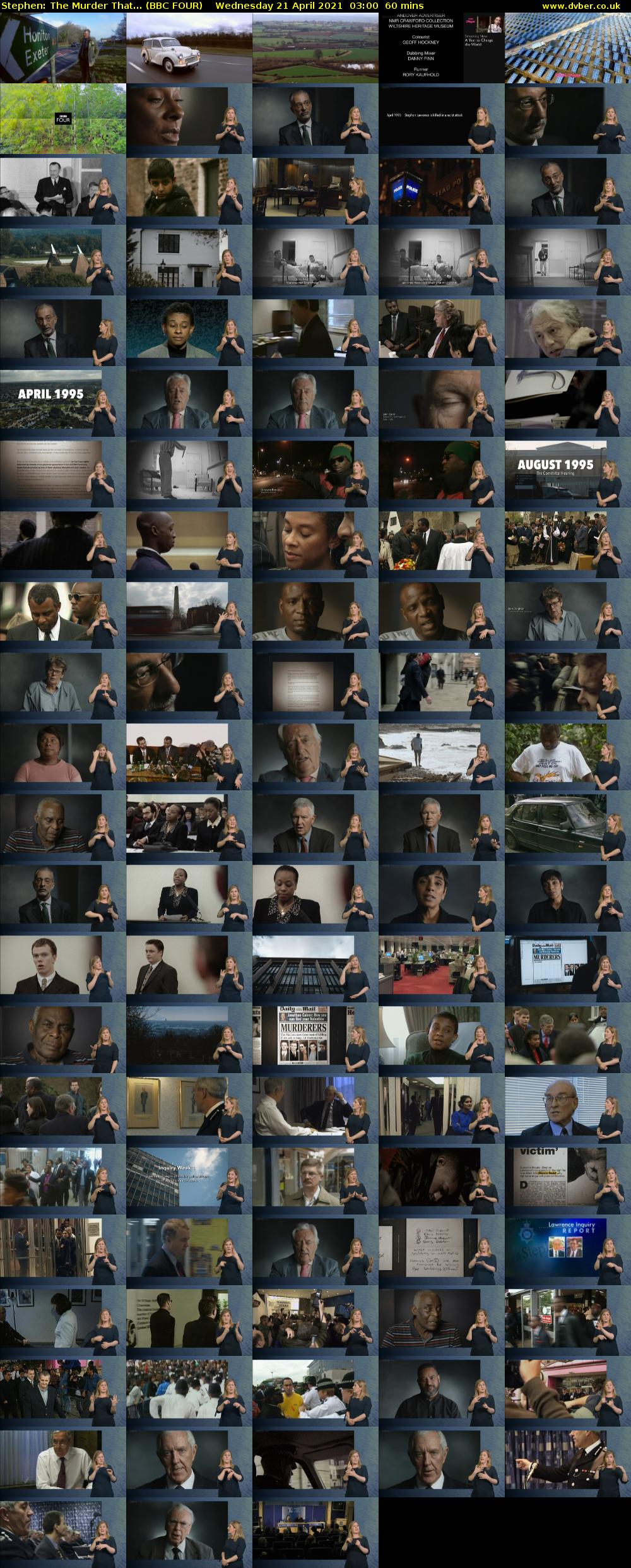 Stephen: The Murder That... (BBC FOUR) Wednesday 21 April 2021 03:00 - 04:00