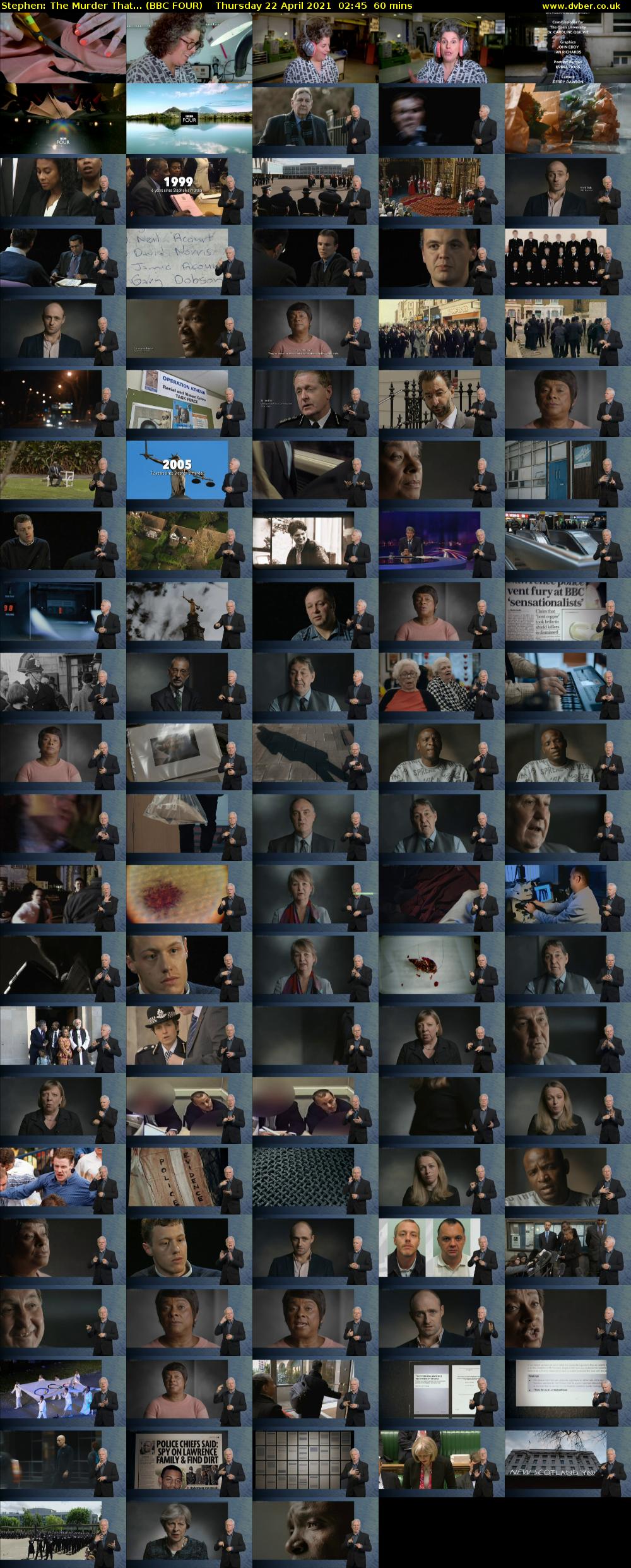 Stephen: The Murder That... (BBC FOUR) Thursday 22 April 2021 02:45 - 03:45
