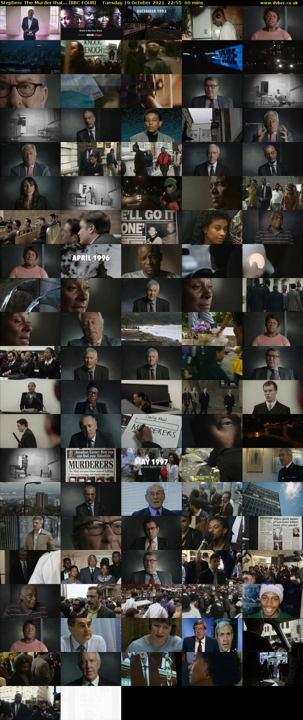 Stephen: The Murder That... (BBC FOUR) Tuesday 19 October 2021 22:55 - 23:55