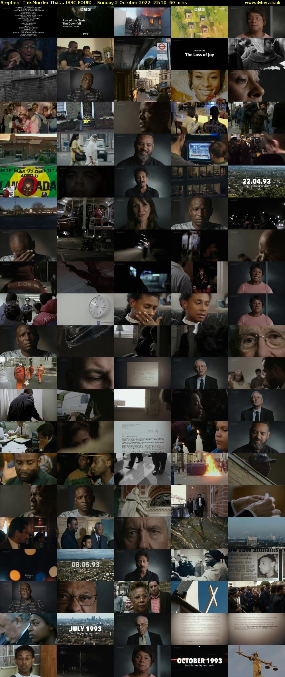 Stephen: The Murder That... (BBC FOUR) Sunday 2 October 2022 22:10 - 23:10