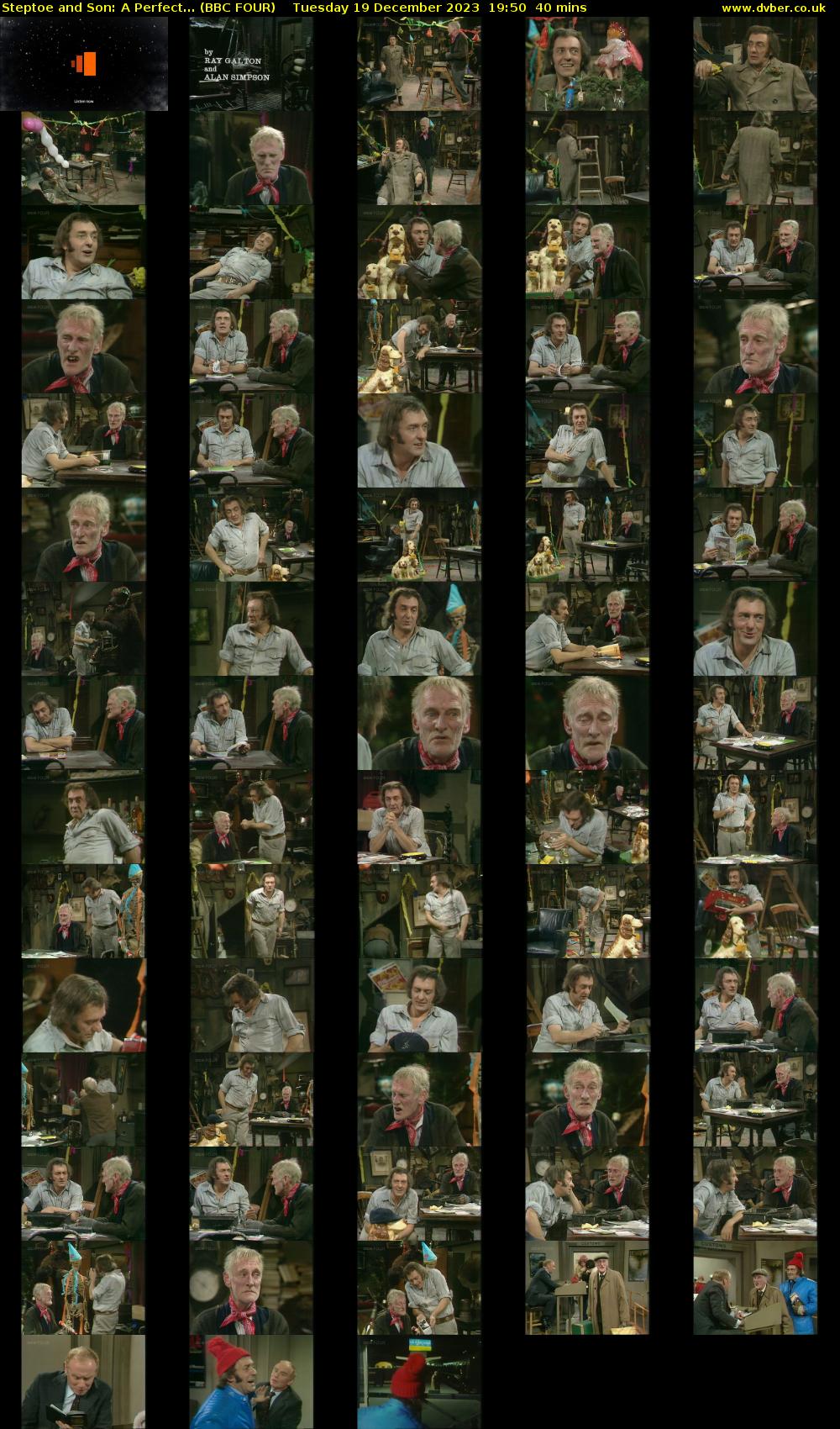 Steptoe and Son: A Perfect... (BBC FOUR) Tuesday 19 December 2023 19:50 - 20:30