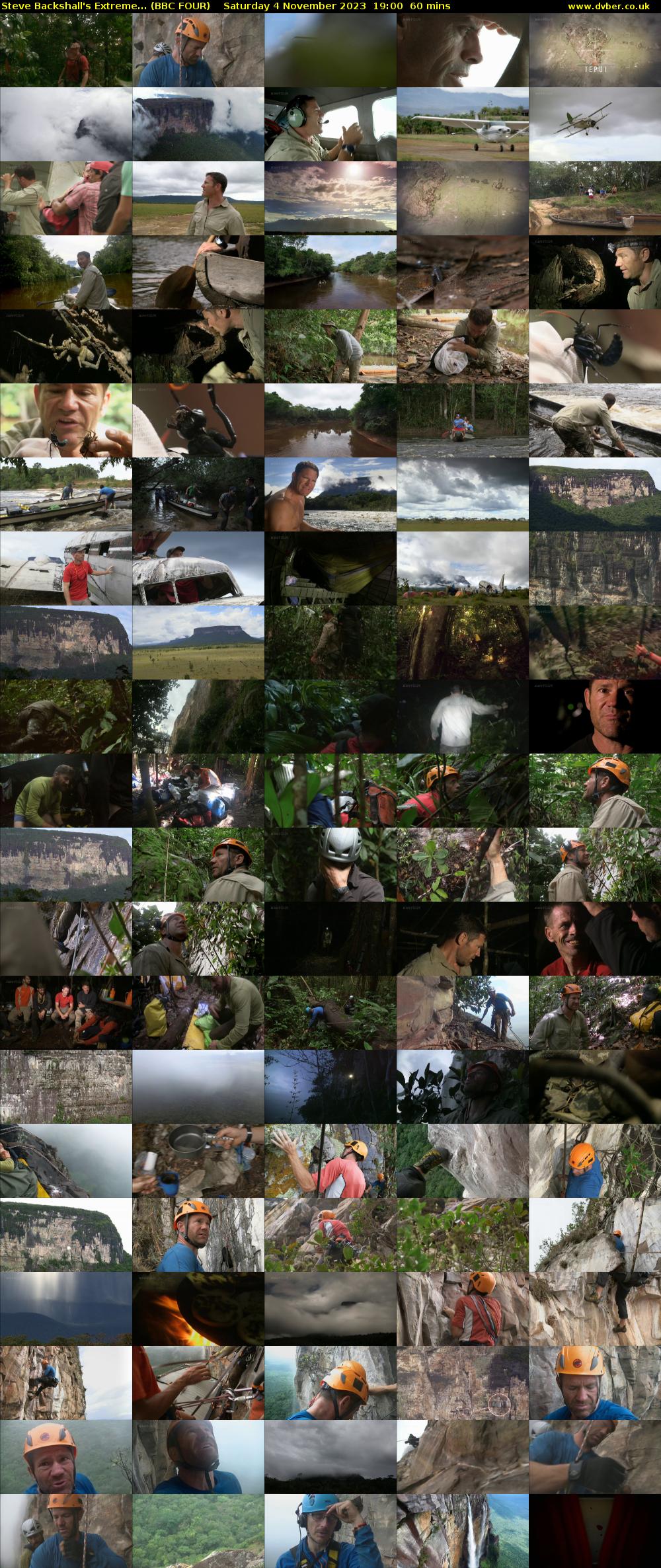 Steve Backshall's Extreme... (BBC FOUR) Saturday 4 November 2023 19:00 - 20:00