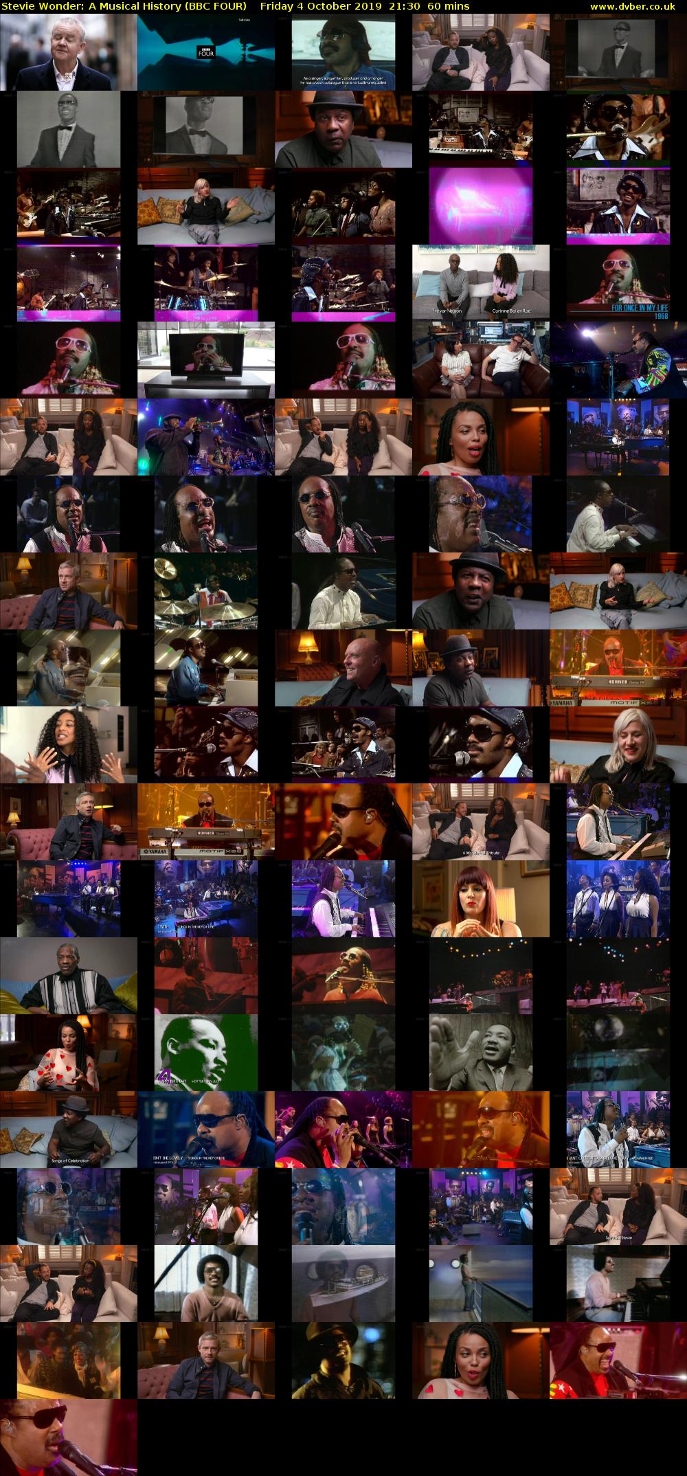 Stevie Wonder: A Musical History (BBC FOUR) Friday 4 October 2019 21:30 - 22:30