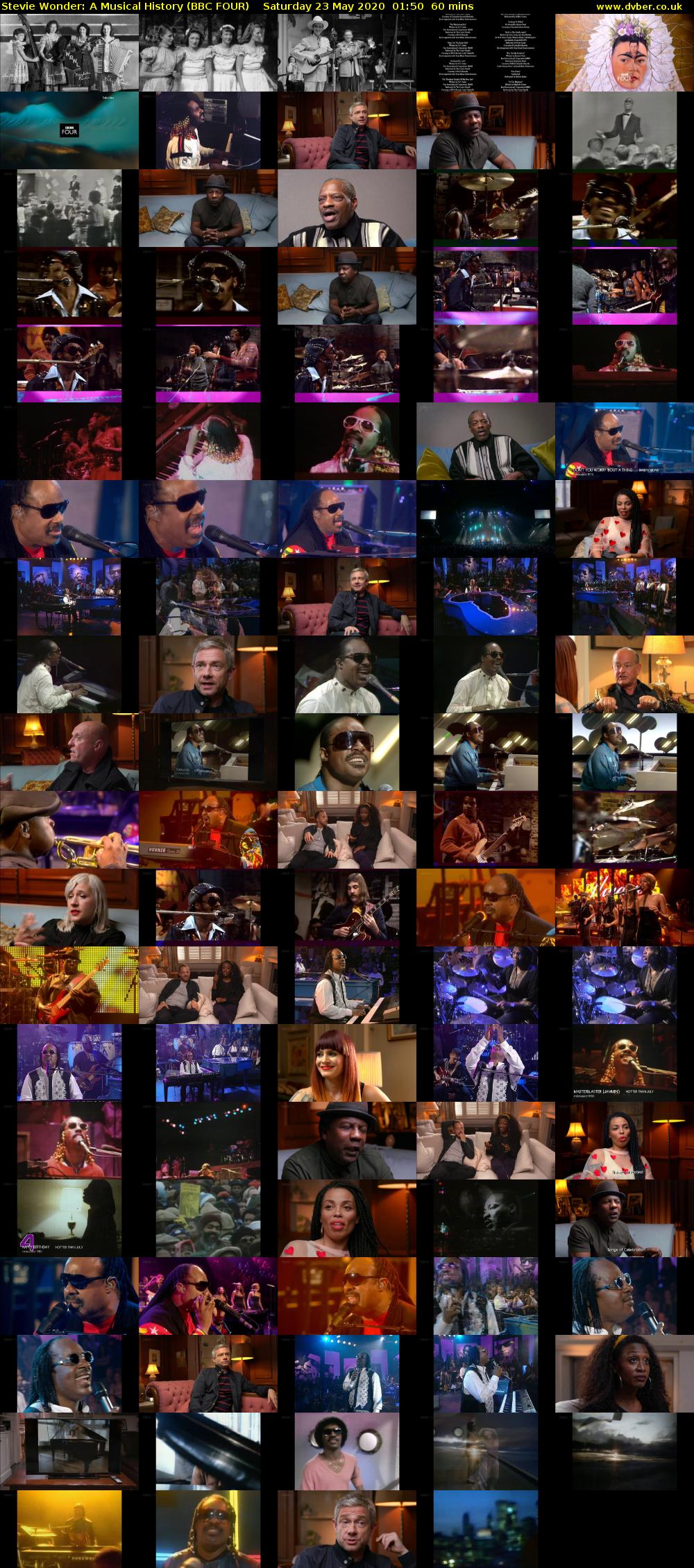 Stevie Wonder: A Musical History (BBC FOUR) Saturday 23 May 2020 01:50 - 02:50