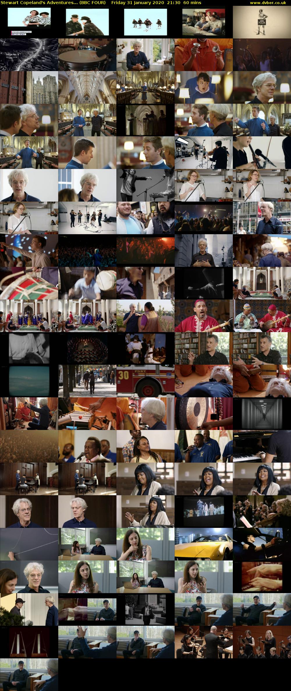 Stewart Copeland's Adventures... (BBC FOUR) Friday 31 January 2020 21:30 - 22:30
