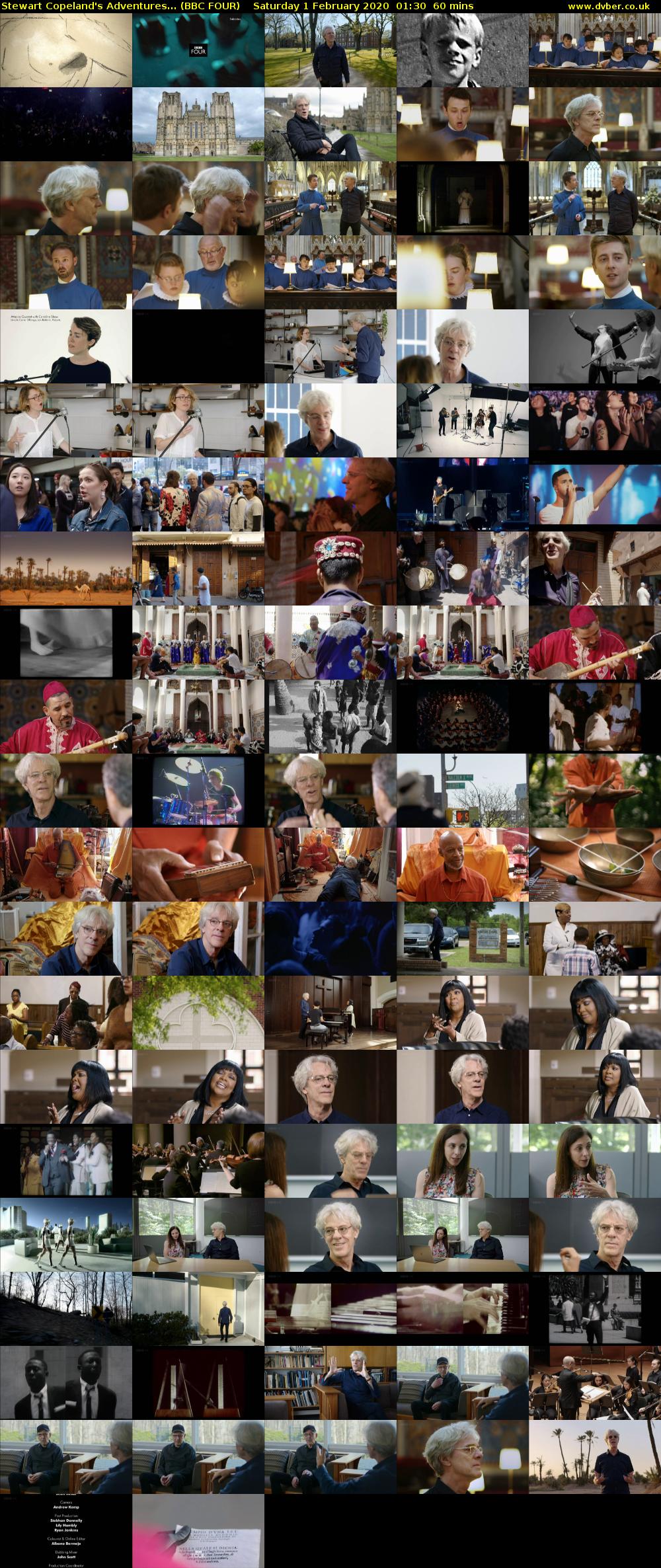 Stewart Copeland's Adventures... (BBC FOUR) Saturday 1 February 2020 01:30 - 02:30
