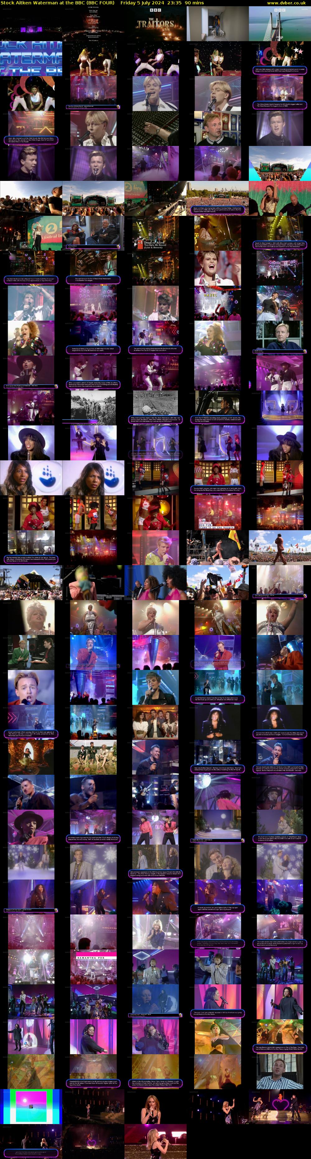 Stock Aitken Waterman at the BBC (BBC FOUR) Friday 5 July 2024 23:35 - 01:05
