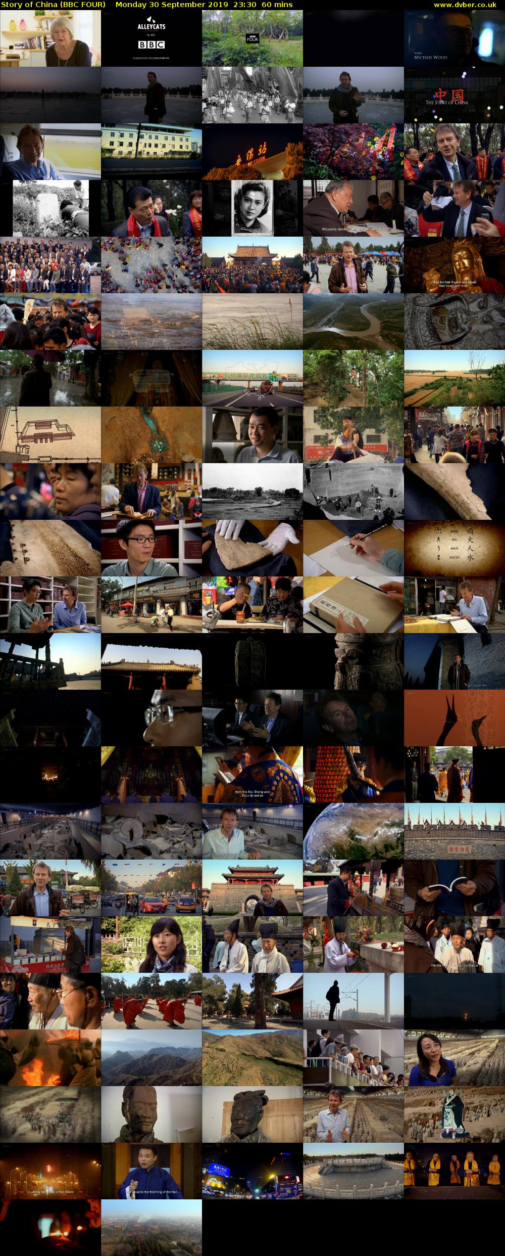 Story of China (BBC FOUR) Monday 30 September 2019 23:30 - 00:30