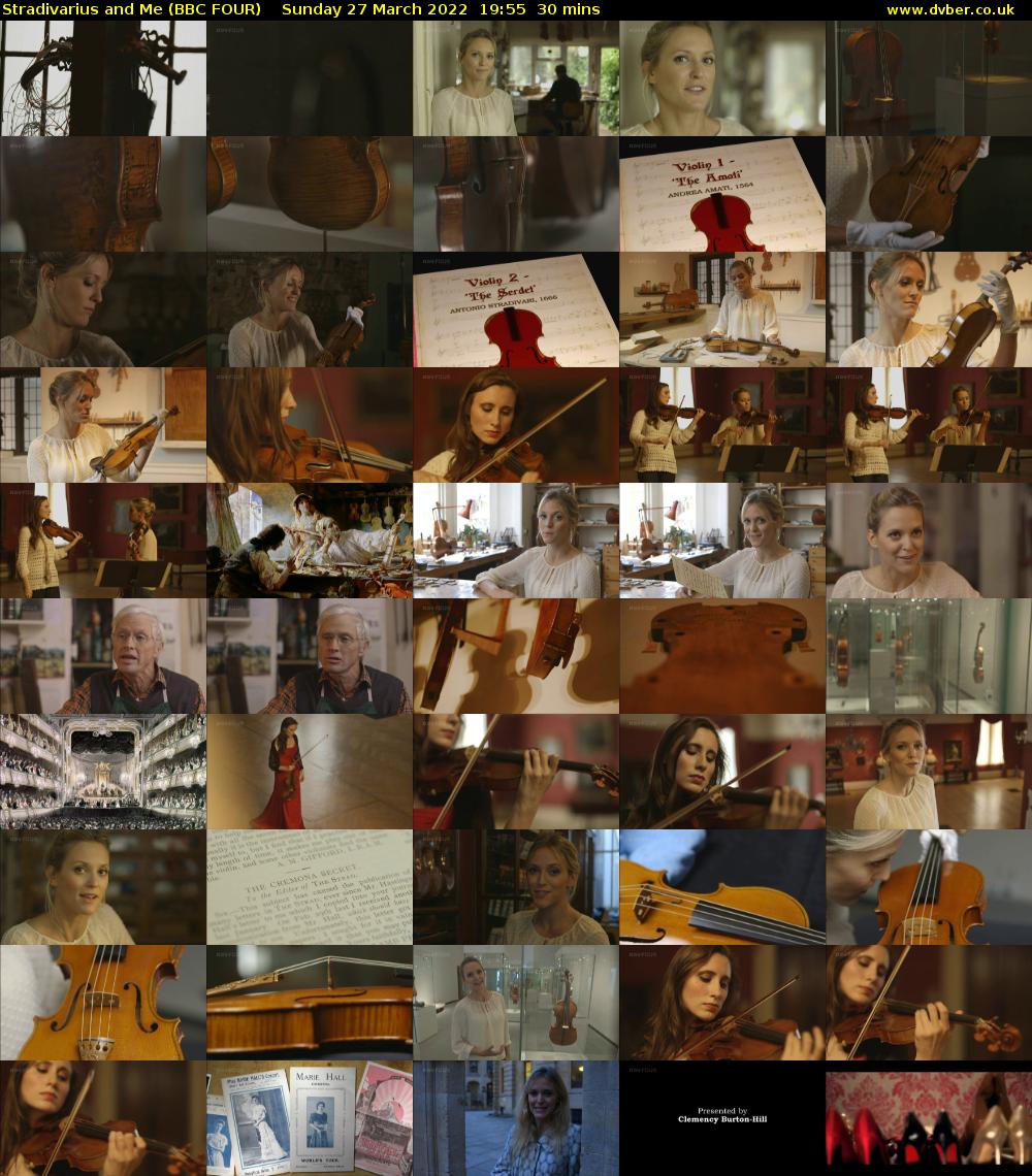 Stradivarius and Me (BBC FOUR) Sunday 27 March 2022 19:55 - 20:25