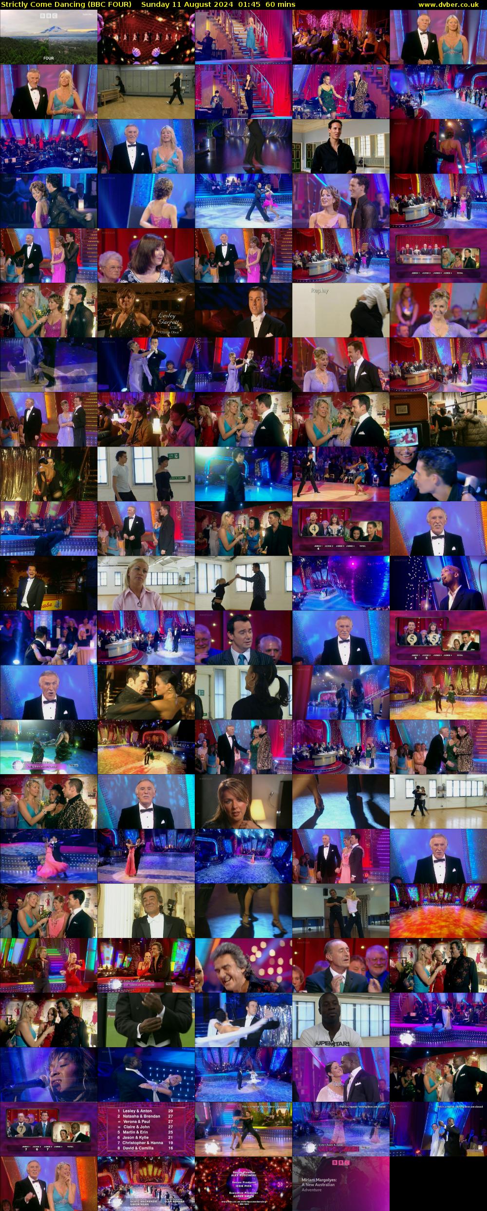 Strictly Come Dancing (BBC FOUR) Sunday 11 August 2024 01:45 - 02:45