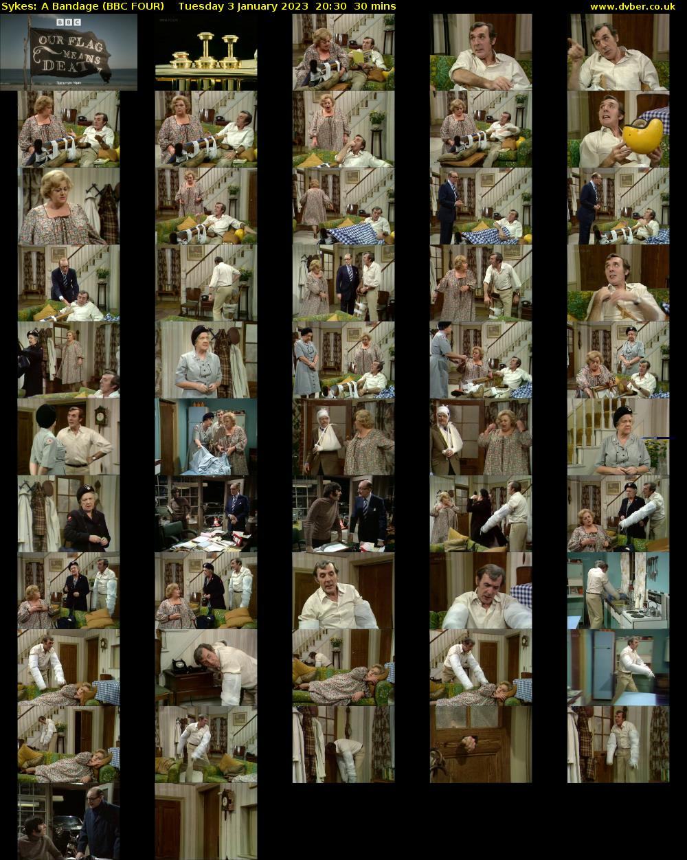 Sykes: A Bandage (BBC FOUR) Tuesday 3 January 2023 20:30 - 21:00