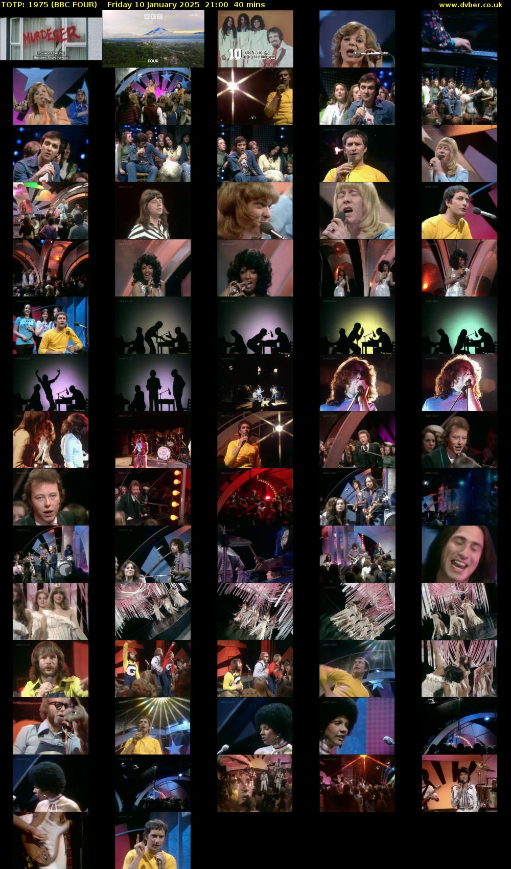 TOTP: 1975 (BBC FOUR) Friday 10 January 2025 21:00 - 21:40