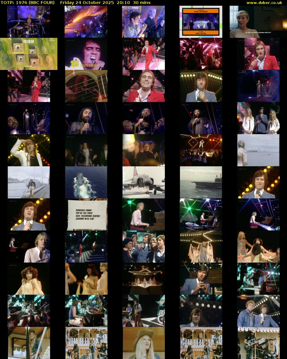 TOTP: 1976 (BBC FOUR) Friday 24 October 2025 20:10 - 20:40