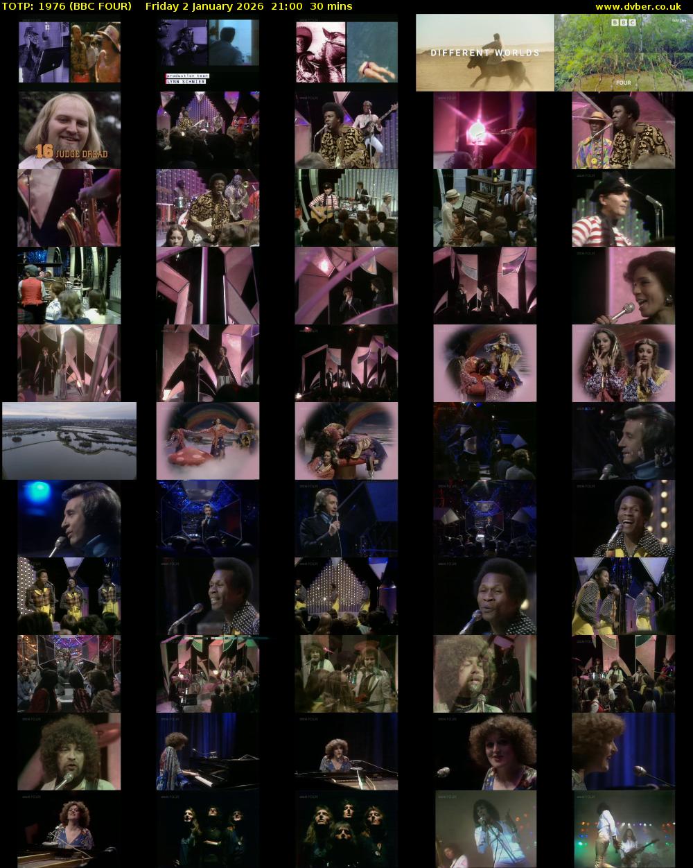 TOTP: 1976 (BBC FOUR) Friday 2 January 2026 21:00 - 21:30