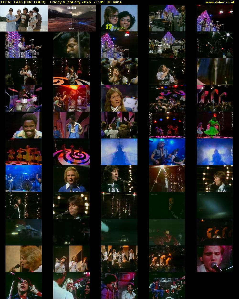 TOTP: 1976 (BBC FOUR) Friday 9 January 2026 21:05 - 21:35