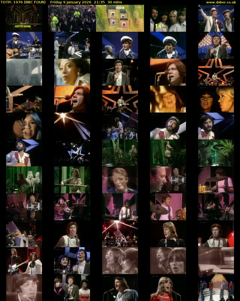 TOTP: 1976 (BBC FOUR) Friday 9 January 2026 21:35 - 22:05