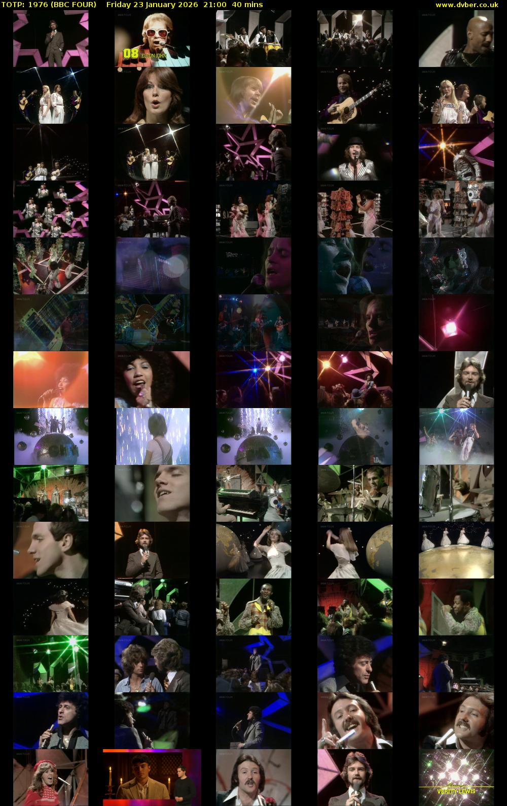 TOTP: 1976 (BBC FOUR) Friday 23 January 2026 21:00 - 21:40