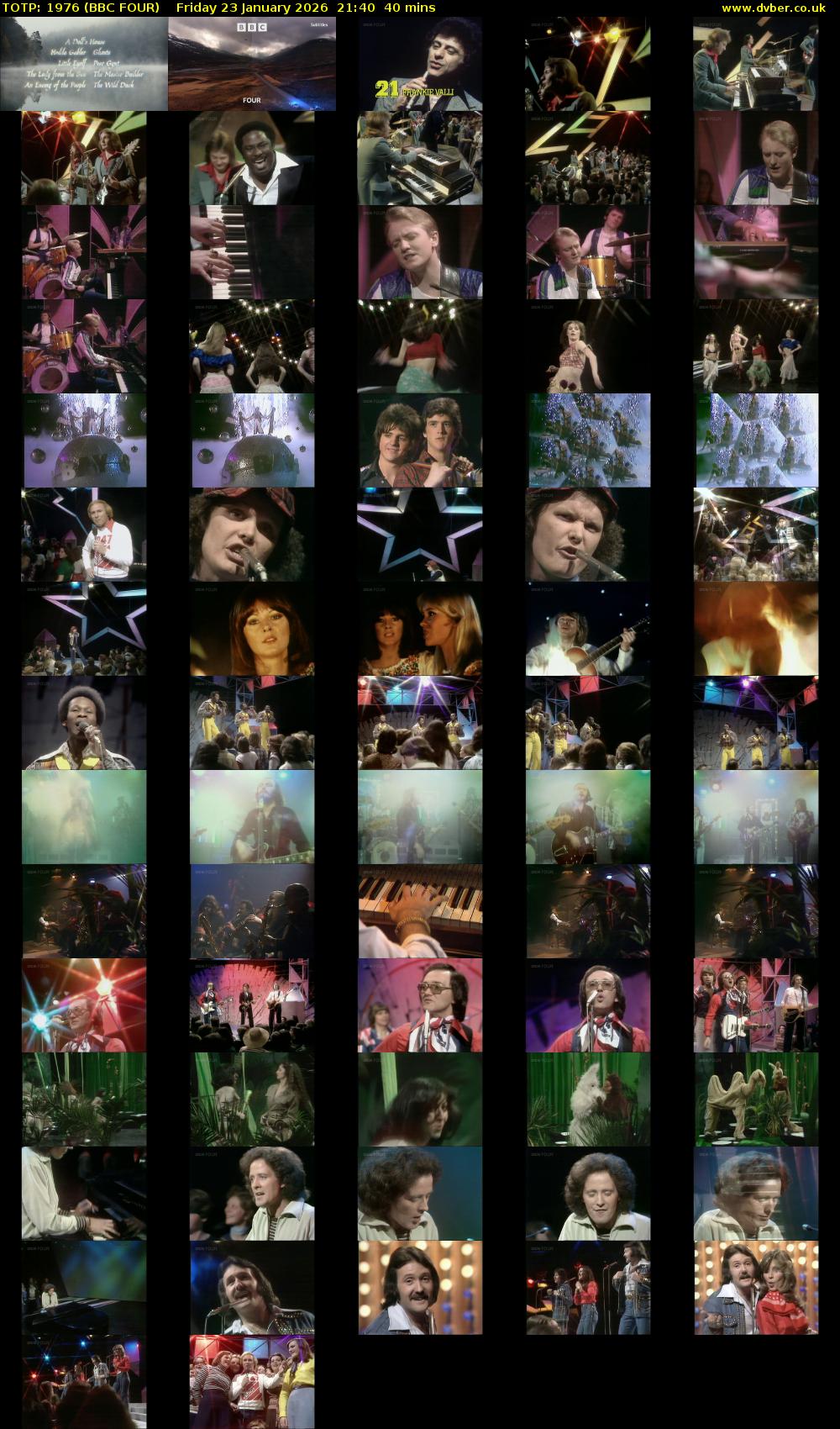 TOTP: 1976 (BBC FOUR) Friday 23 January 2026 21:40 - 22:20