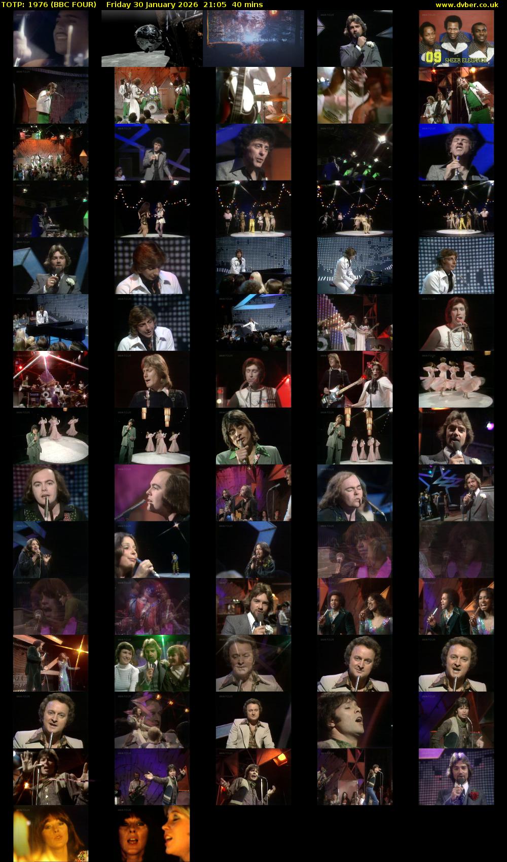 TOTP: 1976 (BBC FOUR) Friday 30 January 2026 21:05 - 21:45