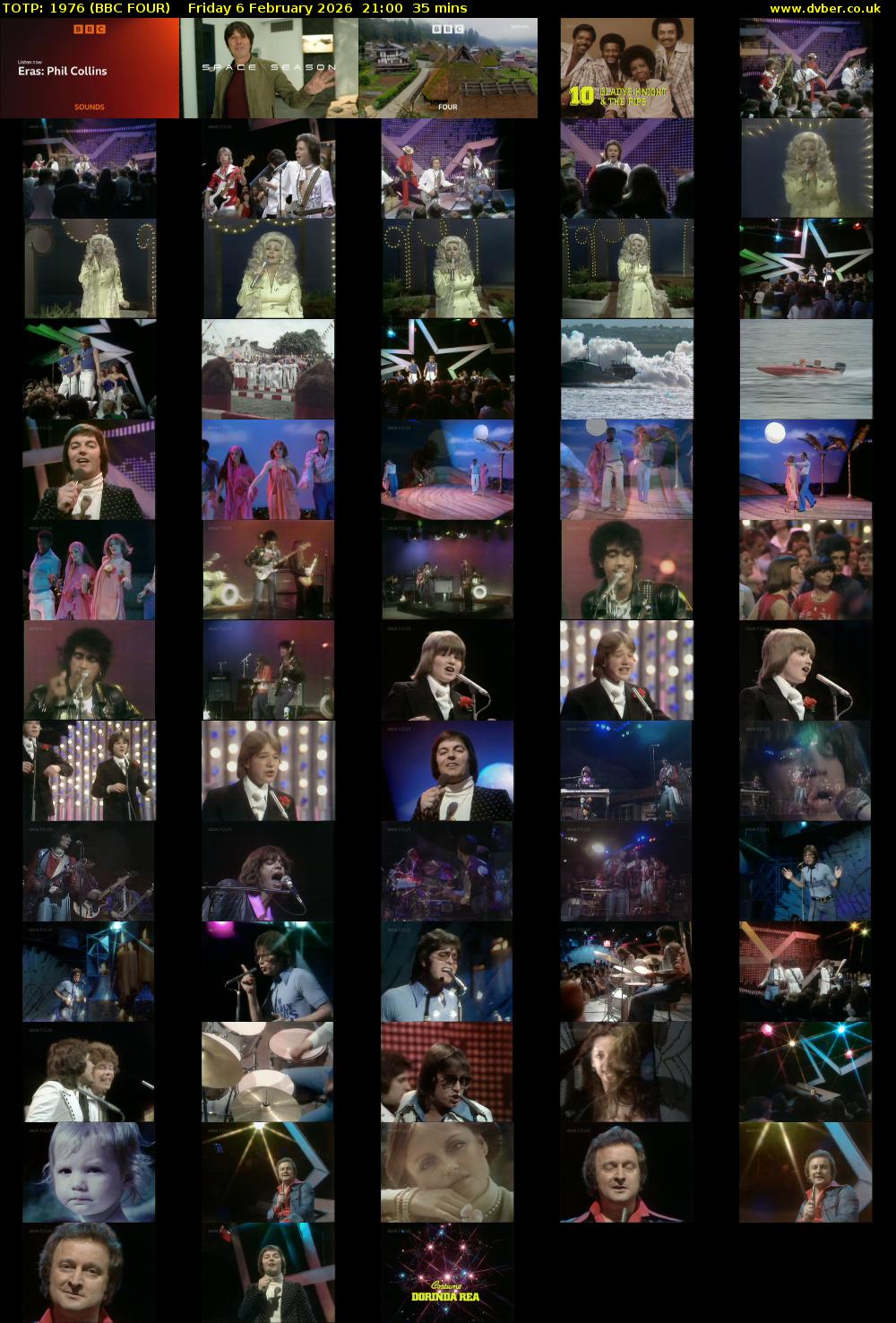 TOTP: 1976 (BBC FOUR) Friday 6 February 2026 21:00 - 21:35