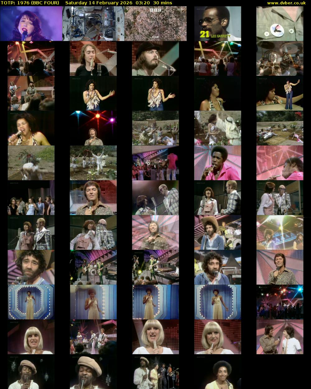 TOTP: 1976 (BBC FOUR) Saturday 14 February 2026 03:20 - 03:50