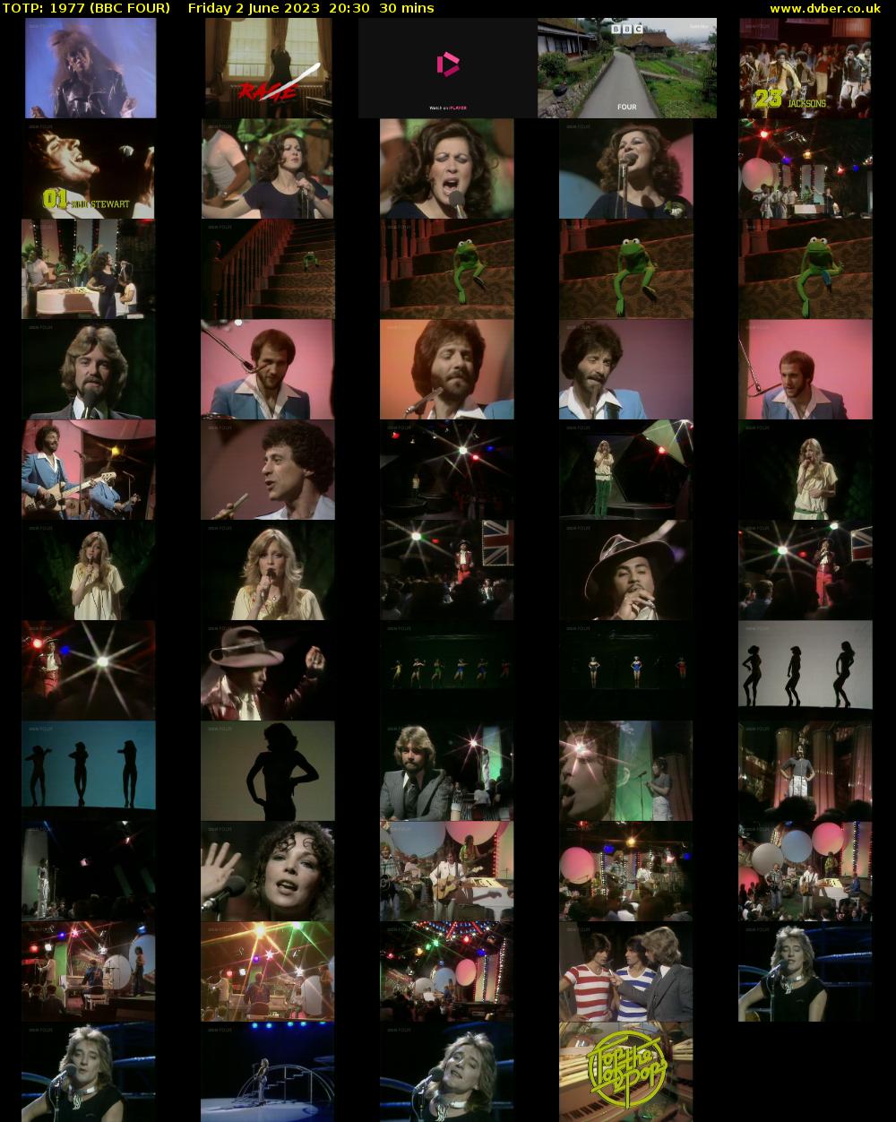 TOTP: 1977 (BBC FOUR) Friday 2 June 2023 20:30 - 21:00