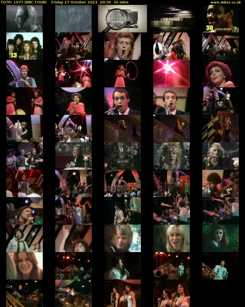 TOTP: 1977 (BBC FOUR) Friday 27 October 2023 20:30 - 21:00