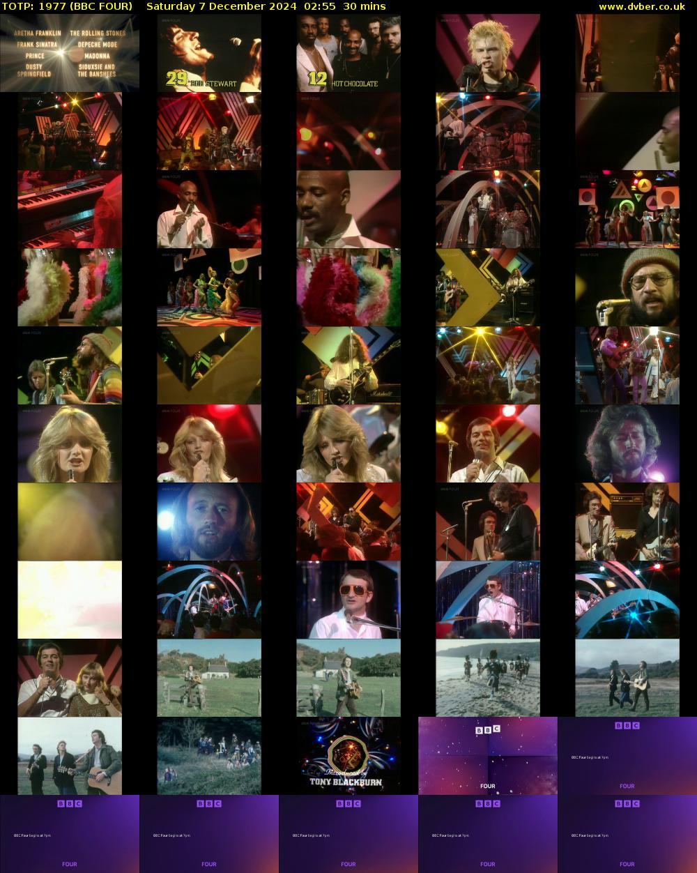 TOTP: 1977 (BBC FOUR) Saturday 7 December 2024 02:55 - 03:25