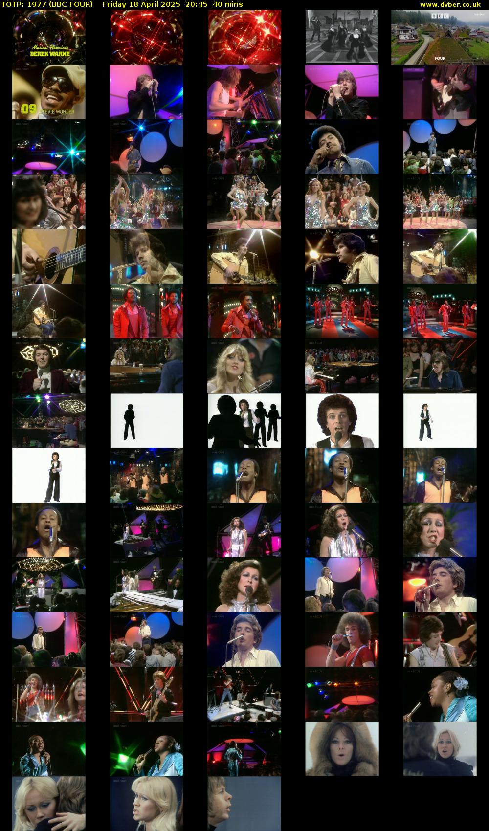 TOTP: 1977 (BBC FOUR) Friday 18 April 2025 20:45 - 21:25