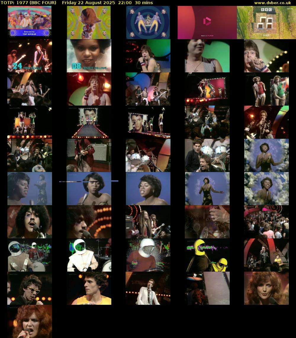 TOTP: 1977 (BBC FOUR) Friday 22 August 2025 22:00 - 22:30