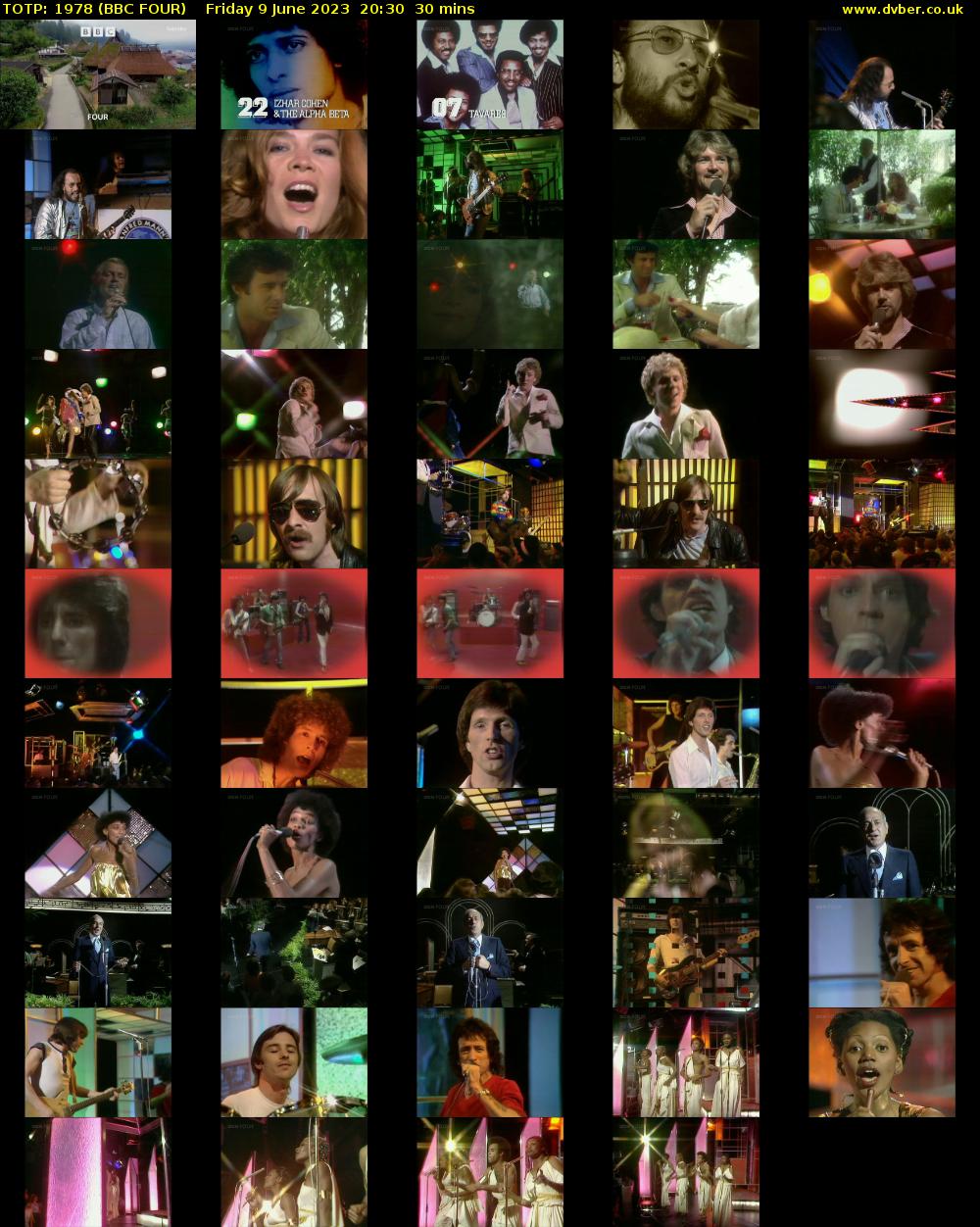 TOTP: 1978 (BBC FOUR) Friday 9 June 2023 20:30 - 21:00