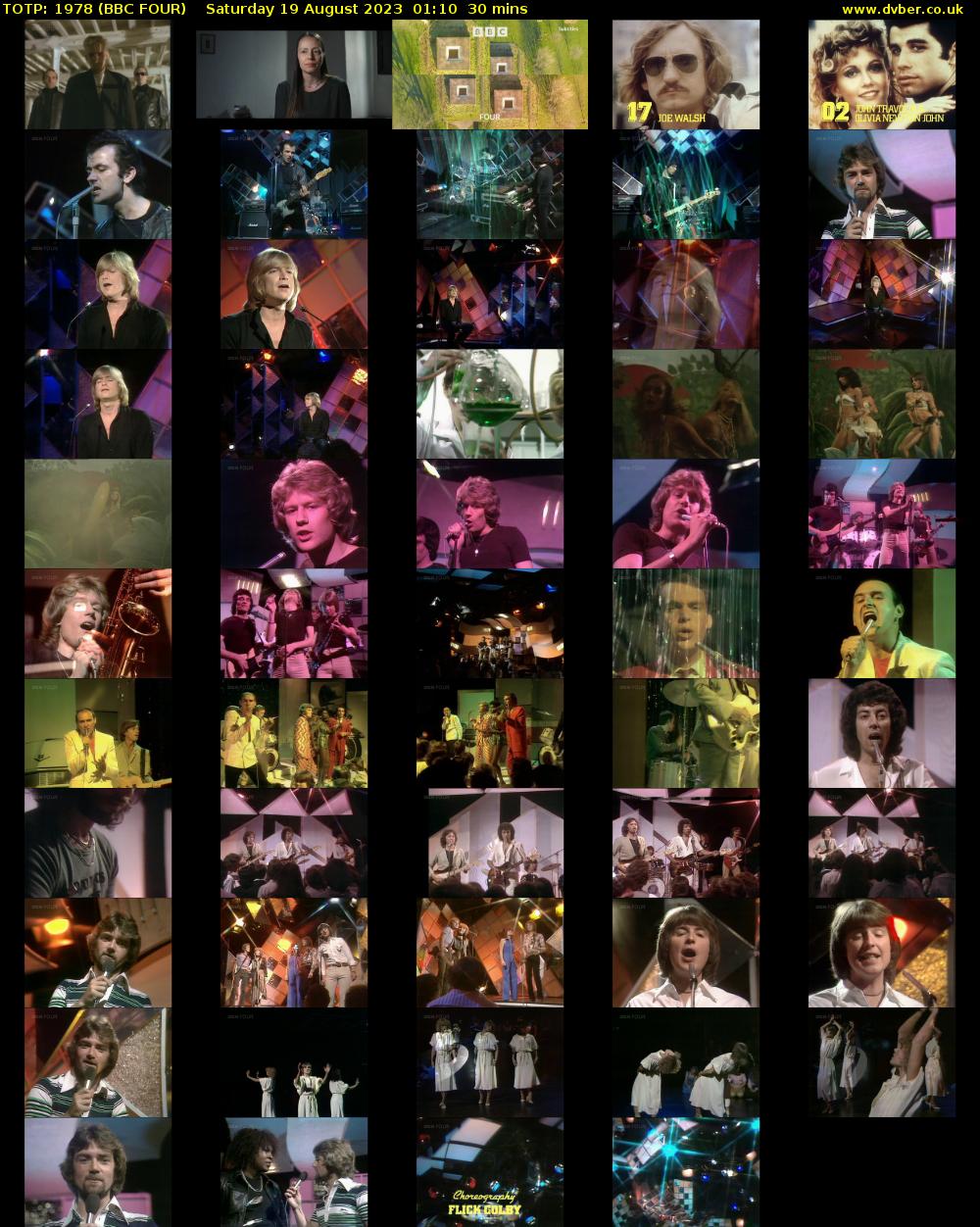 TOTP: 1978 (BBC FOUR) Saturday 19 August 2023 01:10 - 01:40