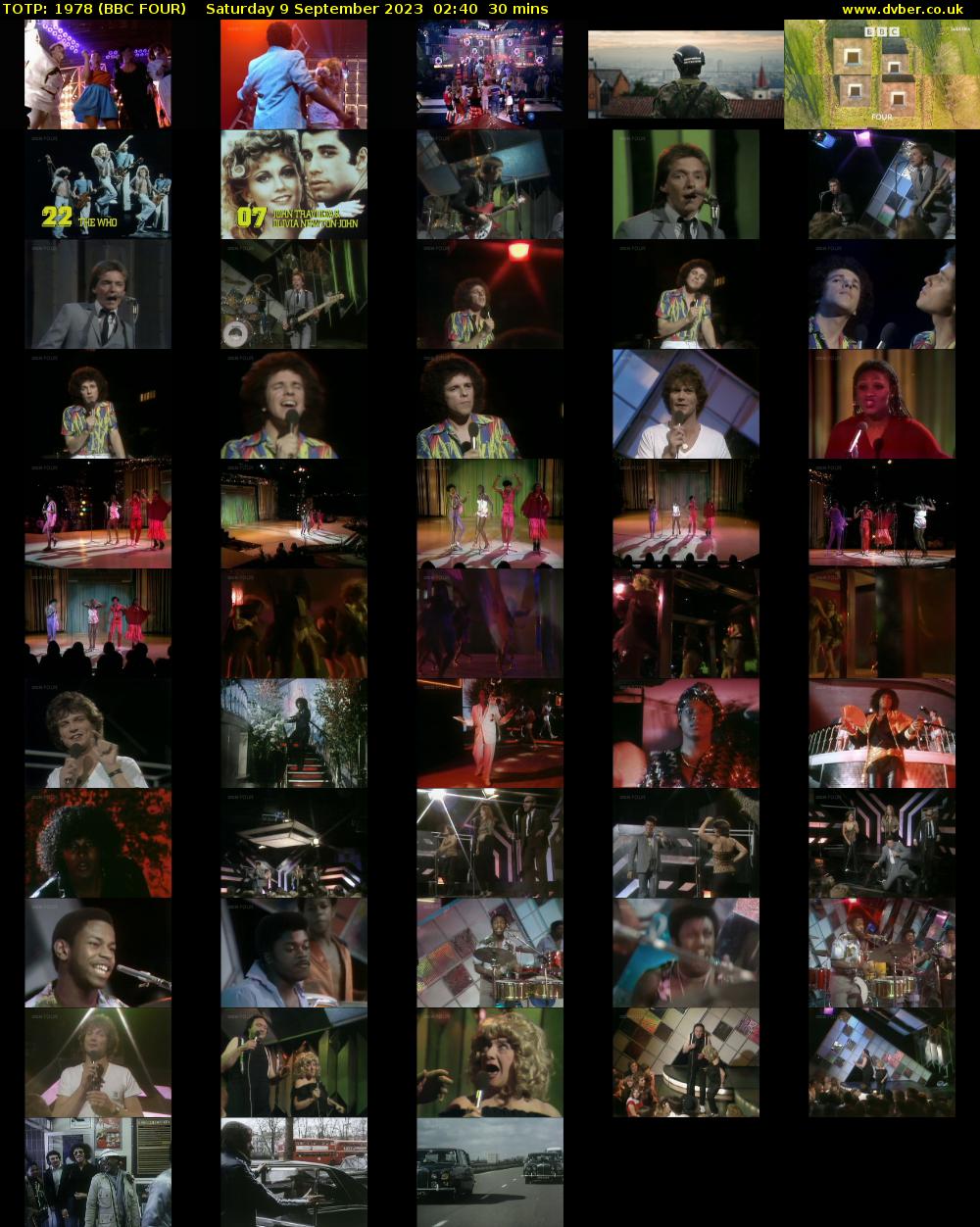 TOTP: 1978 (BBC FOUR) Saturday 9 September 2023 02:40 - 03:10