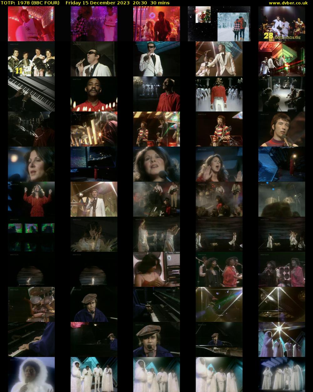 TOTP: 1978 (BBC FOUR) Friday 15 December 2023 20:30 - 21:00