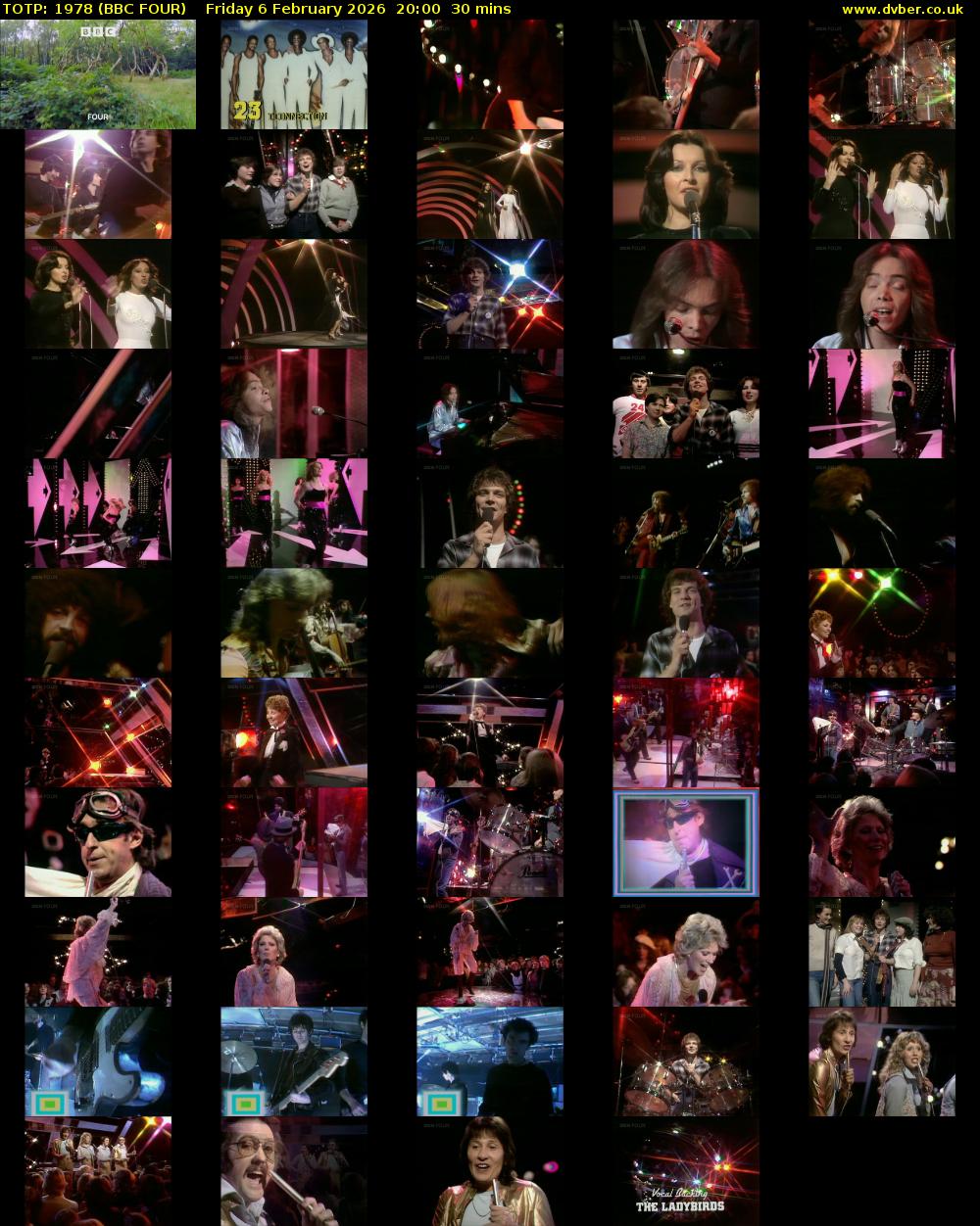 TOTP: 1978 (BBC FOUR) Friday 6 February 2026 20:00 - 20:30